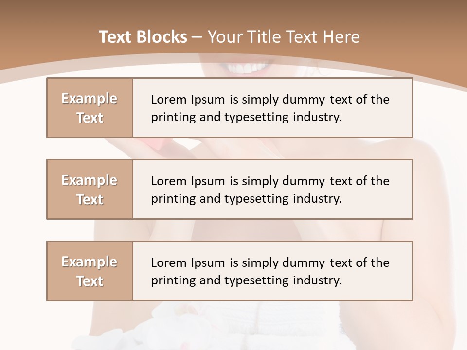 Towel Apply Treatment PowerPoint Template