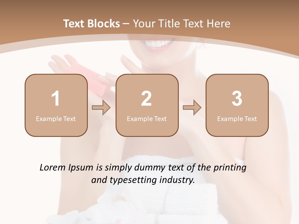 Towel Apply Treatment PowerPoint Template