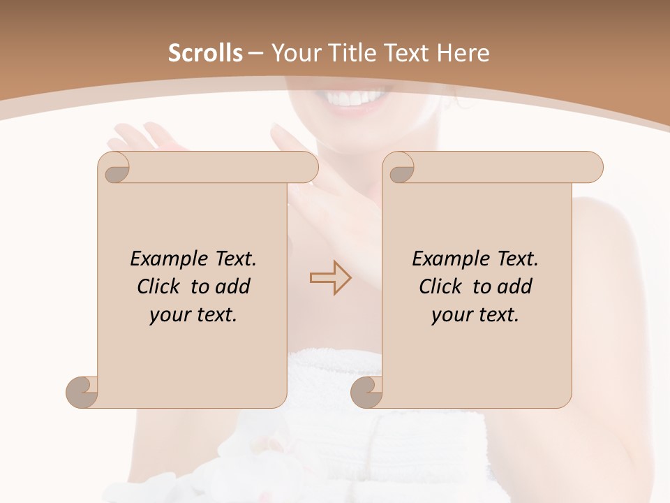 Towel Apply Treatment PowerPoint Template