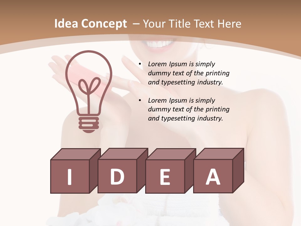 Towel Apply Treatment PowerPoint Template