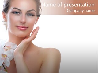 Beautiful Skincare Touch PowerPoint Template