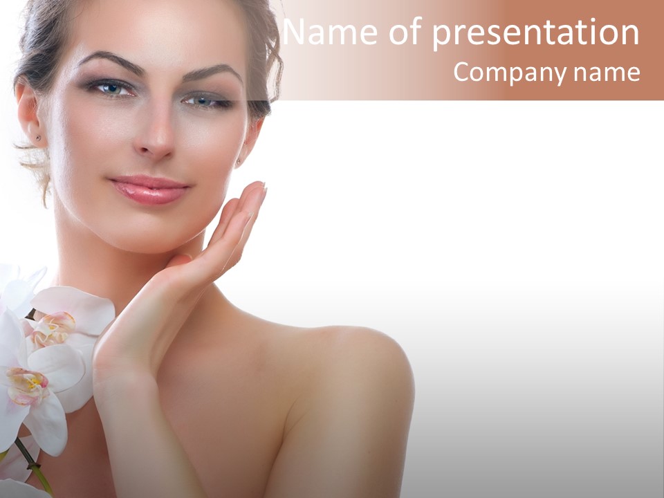 Beautiful Skincare Touch PowerPoint Template