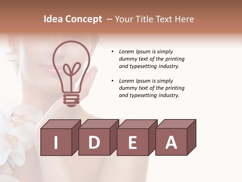 Beautiful Skincare Touch PowerPoint Template