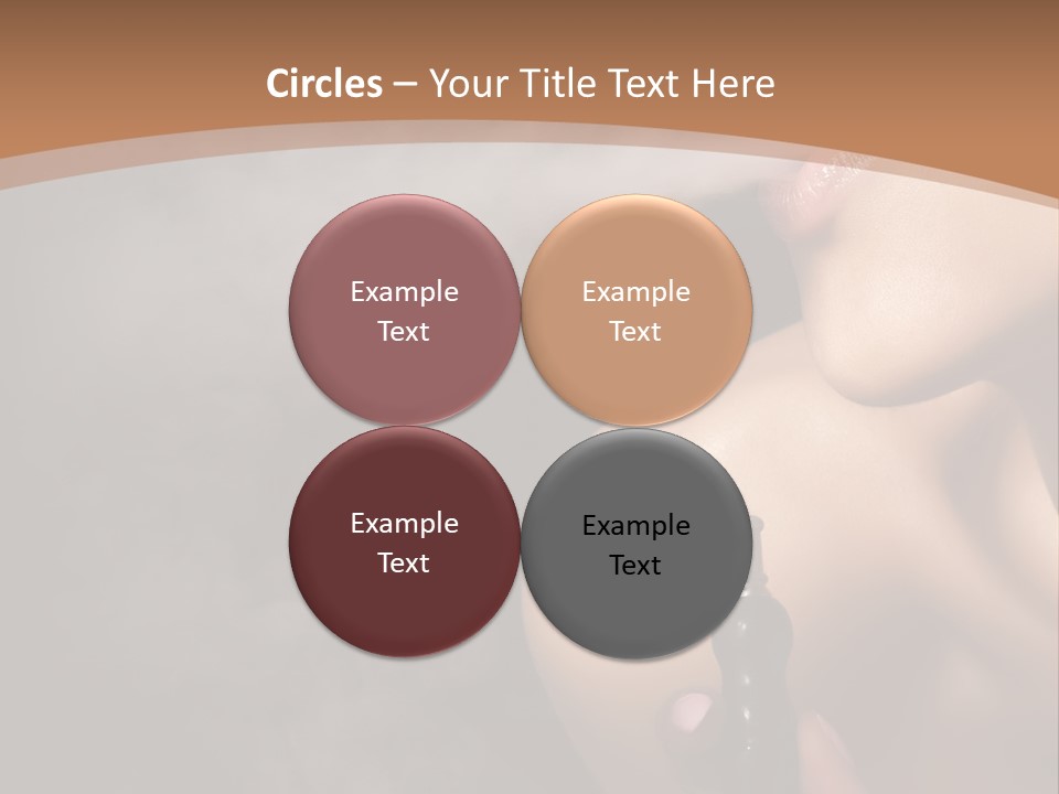 Smoke Lips Person PowerPoint Template