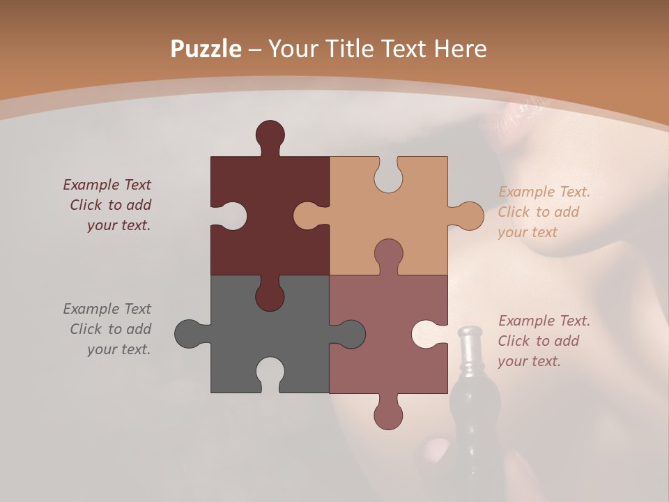 Smoke Lips Person PowerPoint Template