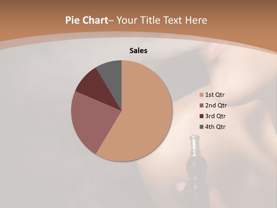 Smoke Lips Person PowerPoint Template