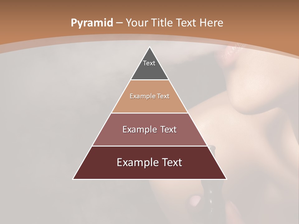 Smoke Lips Person PowerPoint Template
