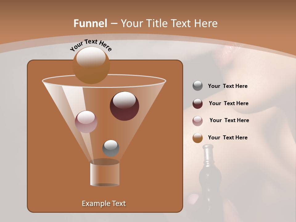 Smoke Lips Person PowerPoint Template