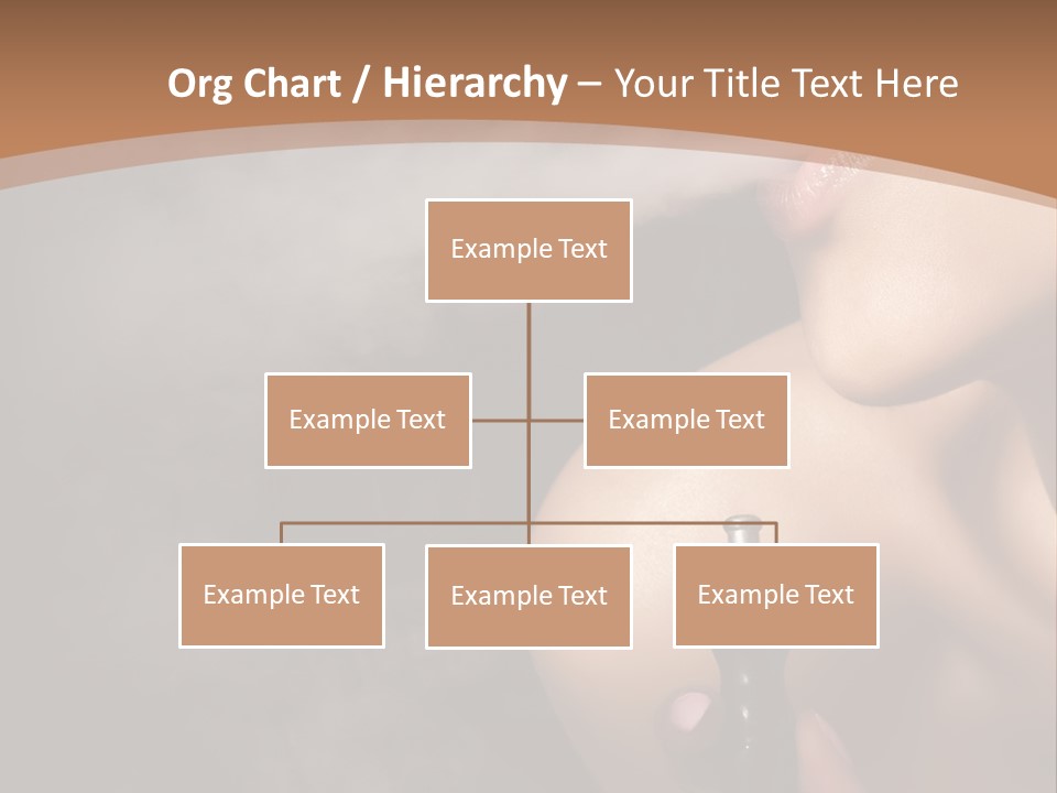 Smoke Lips Person PowerPoint Template