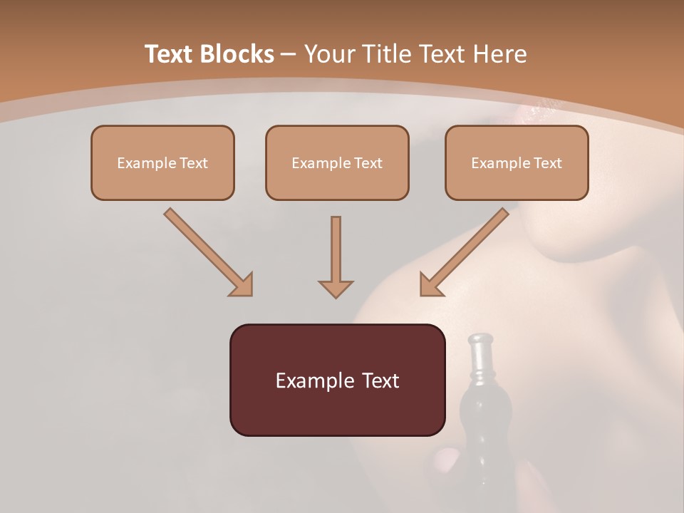 Smoke Lips Person PowerPoint Template