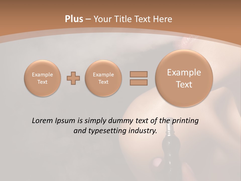Smoke Lips Person PowerPoint Template