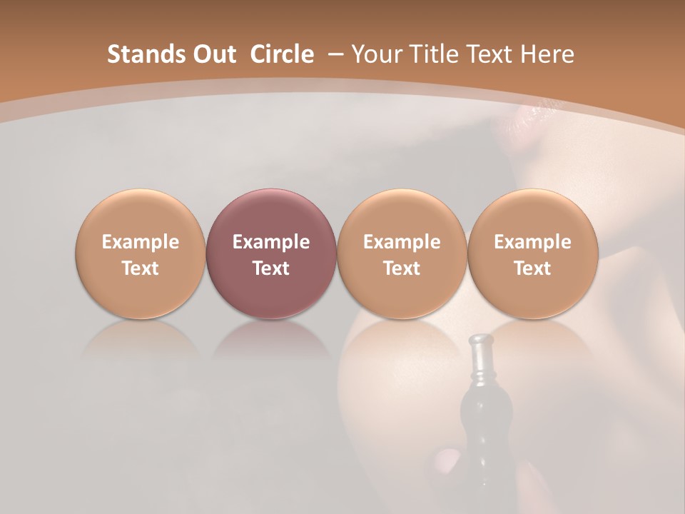 Smoke Lips Person PowerPoint Template