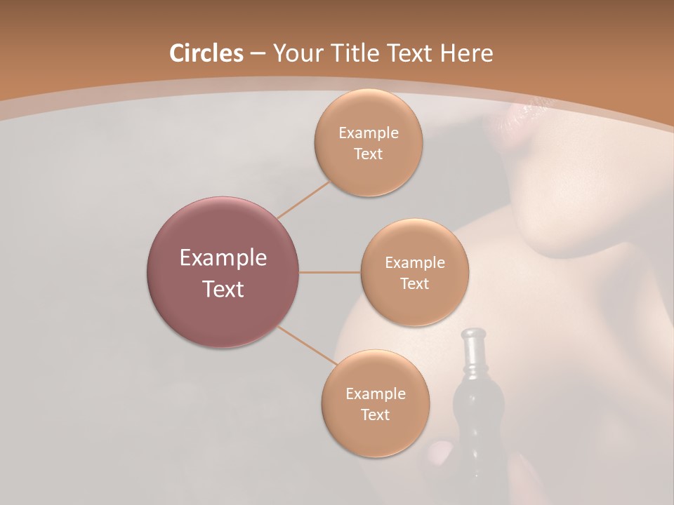 Smoke Lips Person PowerPoint Template