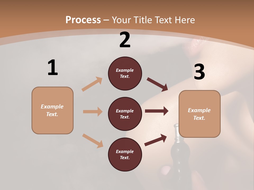 Smoke Lips Person PowerPoint Template