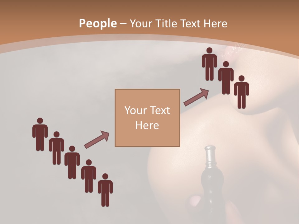 Smoke Lips Person PowerPoint Template