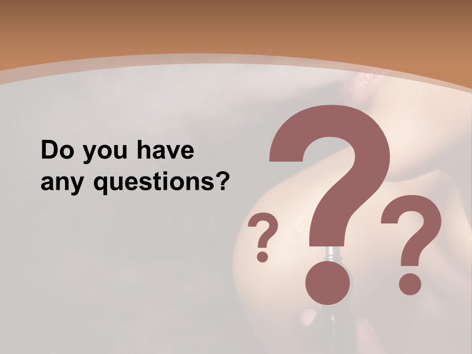 Smoke Lips Person PowerPoint Template