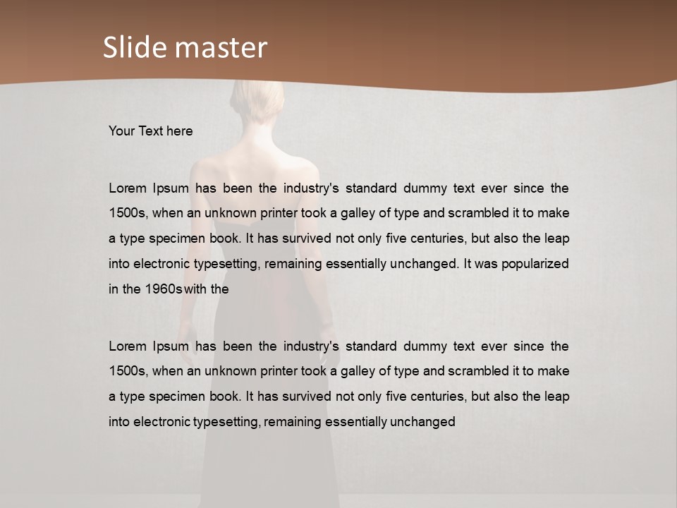Luxury Wall Model PowerPoint Template