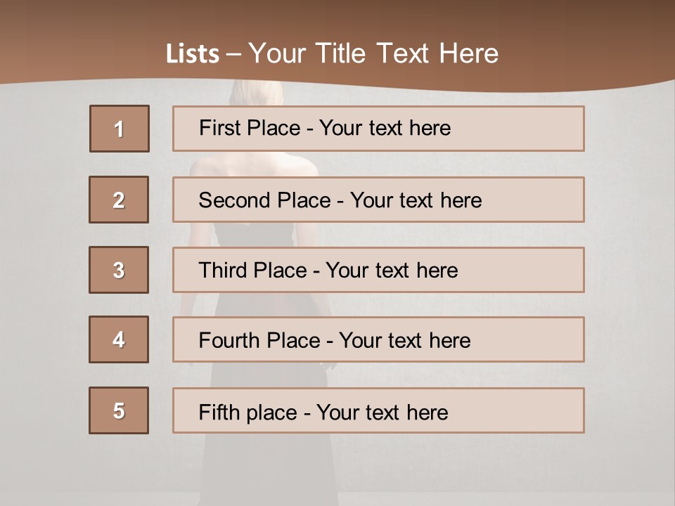 Luxury Wall Model PowerPoint Template