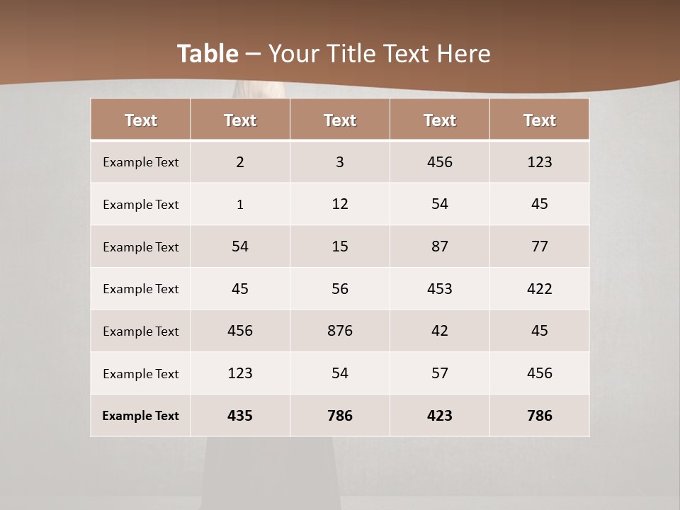 Luxury Wall Model PowerPoint Template