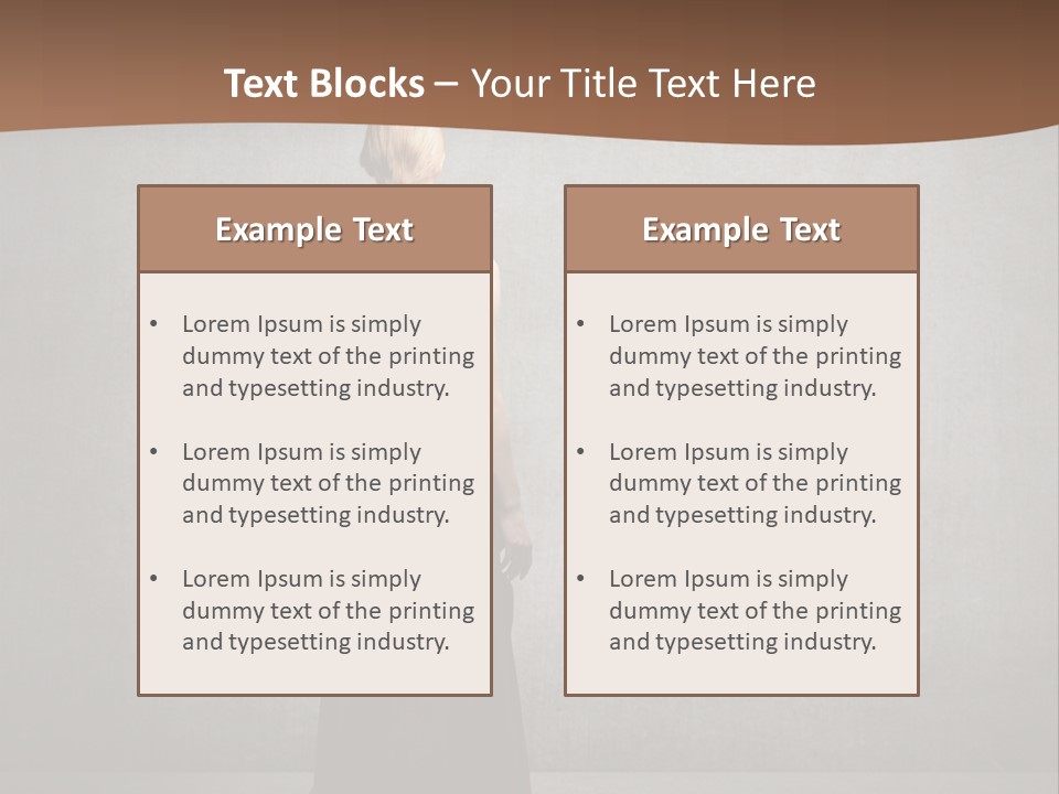Luxury Wall Model PowerPoint Template