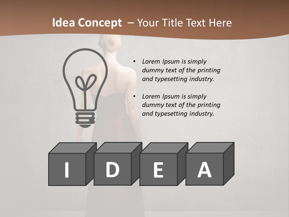 Luxury Wall Model PowerPoint Template