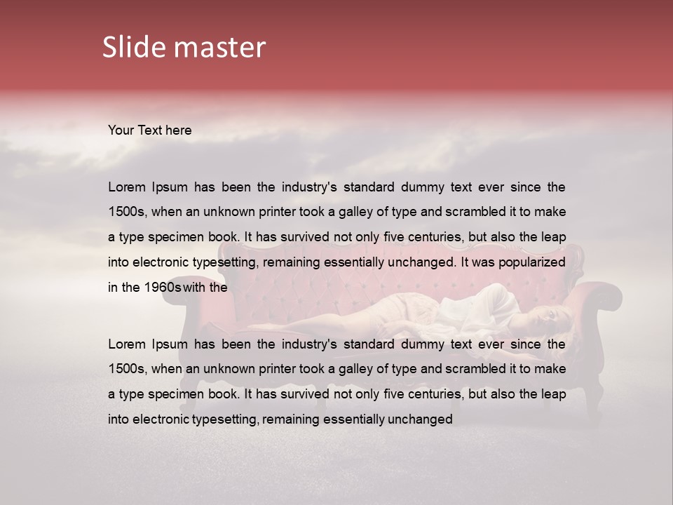 Emotion Caucasian Landscaped PowerPoint Template