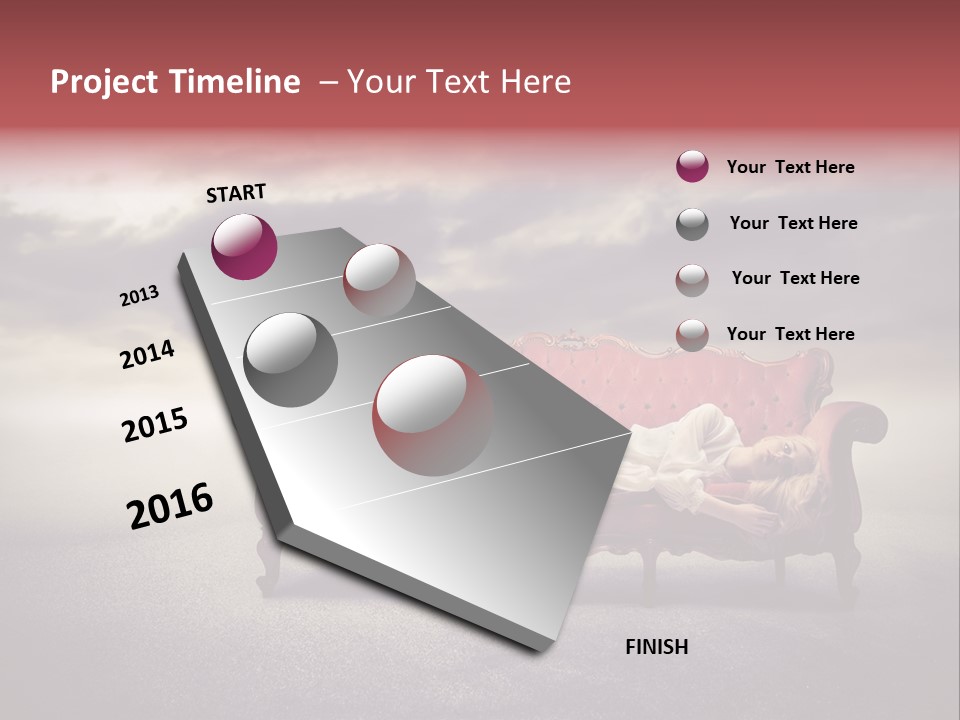 Emotion Caucasian Landscaped PowerPoint Template
