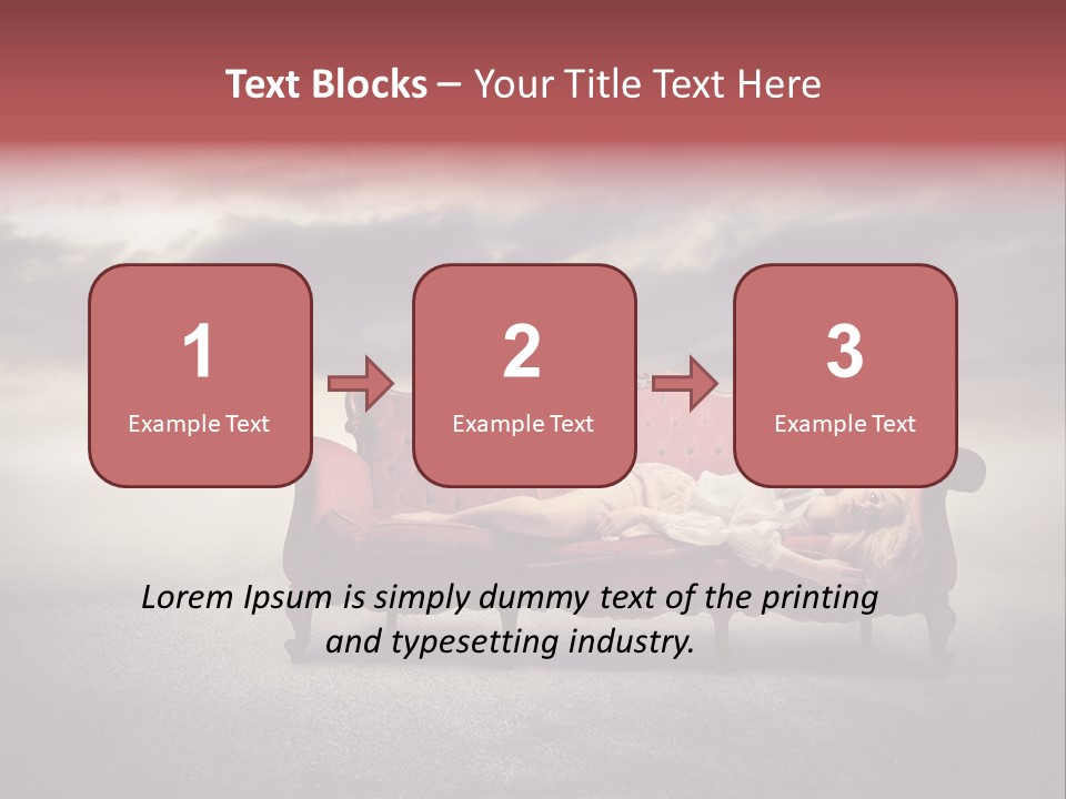 Emotion Caucasian Landscaped PowerPoint Template