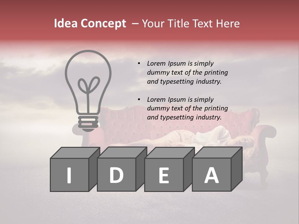 Emotion Caucasian Landscaped PowerPoint Template