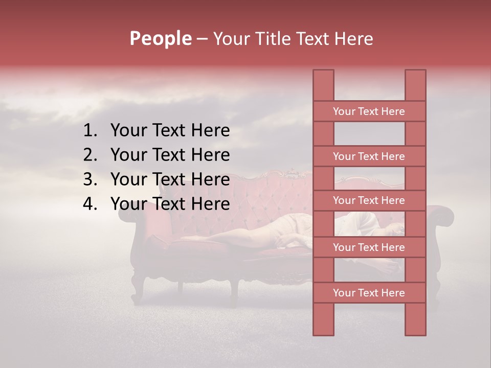 Emotion Caucasian Landscaped PowerPoint Template
