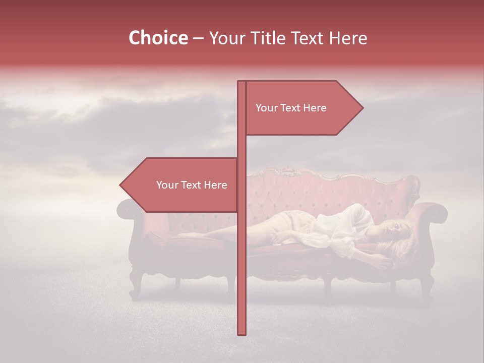 Emotion Caucasian Landscaped PowerPoint Template