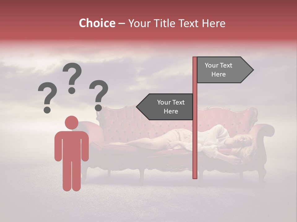 Emotion Caucasian Landscaped PowerPoint Template