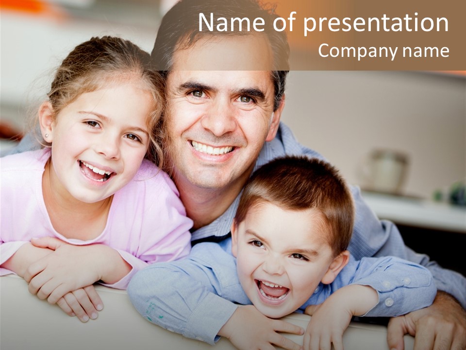 Affectionate Family Smile PowerPoint Template