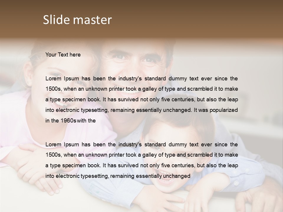 Affectionate Family Smile PowerPoint Template