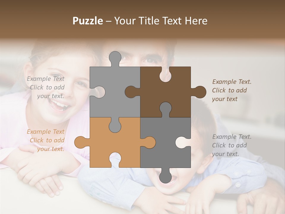 Affectionate Family Smile PowerPoint Template