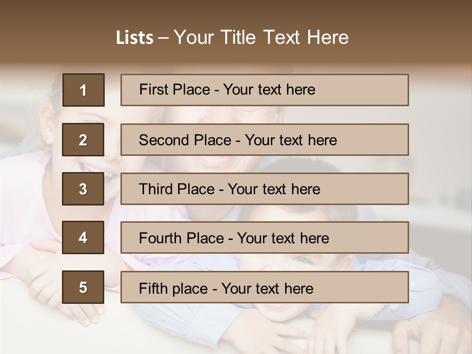 Affectionate Family Smile PowerPoint Template