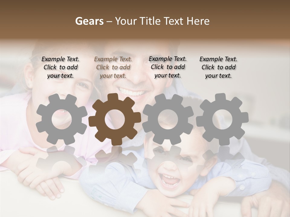 Affectionate Family Smile PowerPoint Template