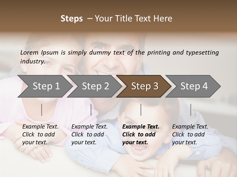 Affectionate Family Smile PowerPoint Template