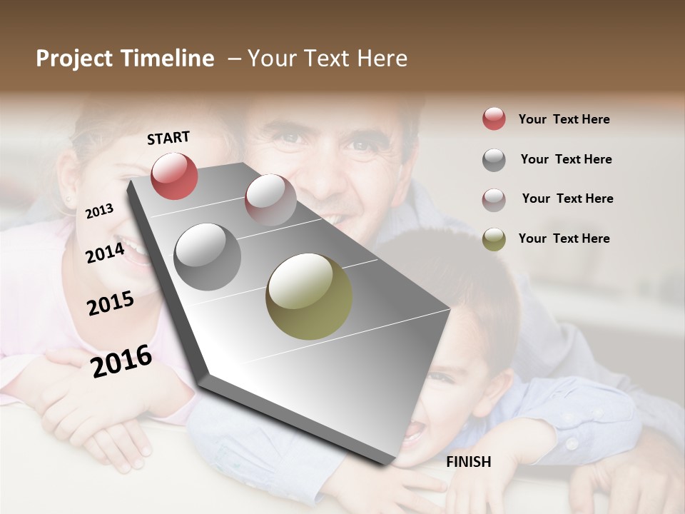 Affectionate Family Smile PowerPoint Template