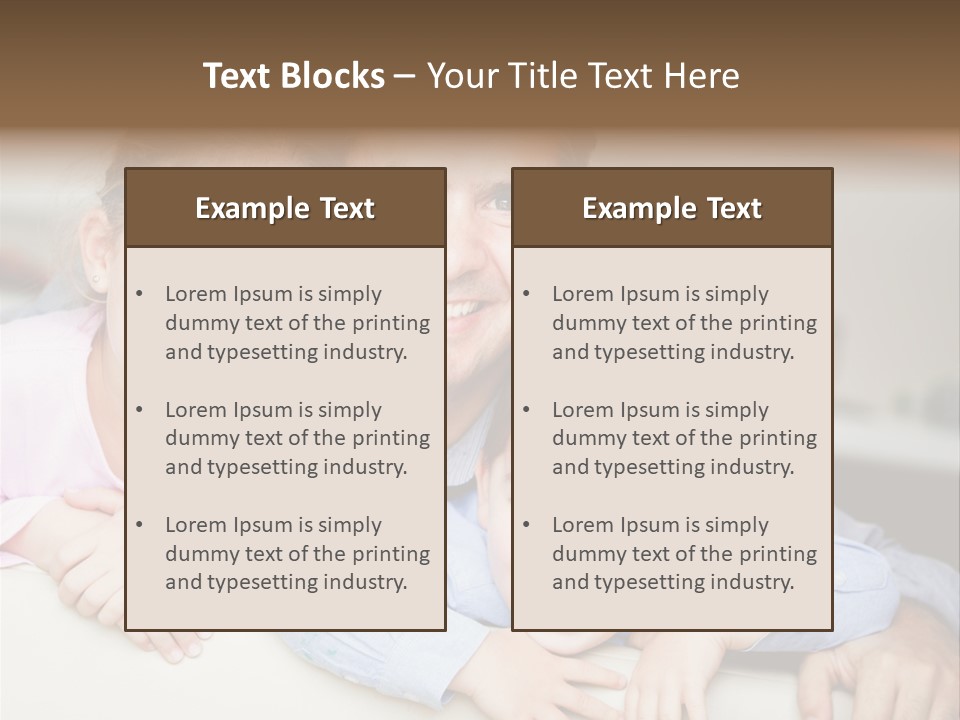 Affectionate Family Smile PowerPoint Template