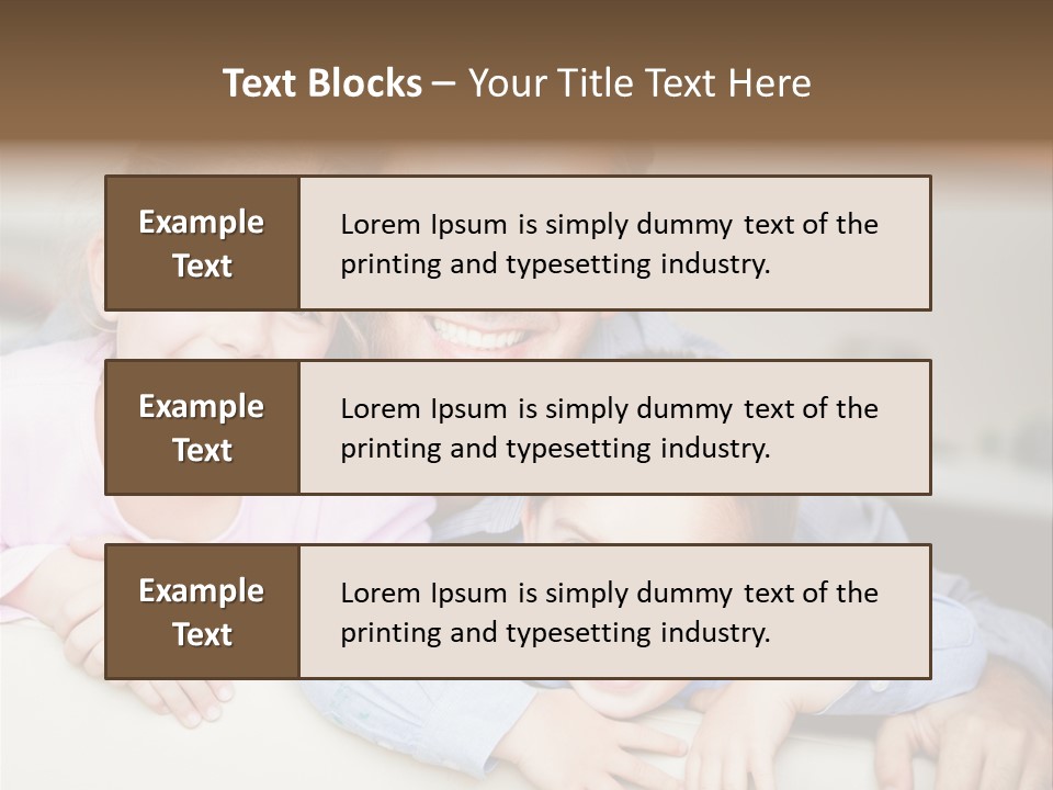 Affectionate Family Smile PowerPoint Template
