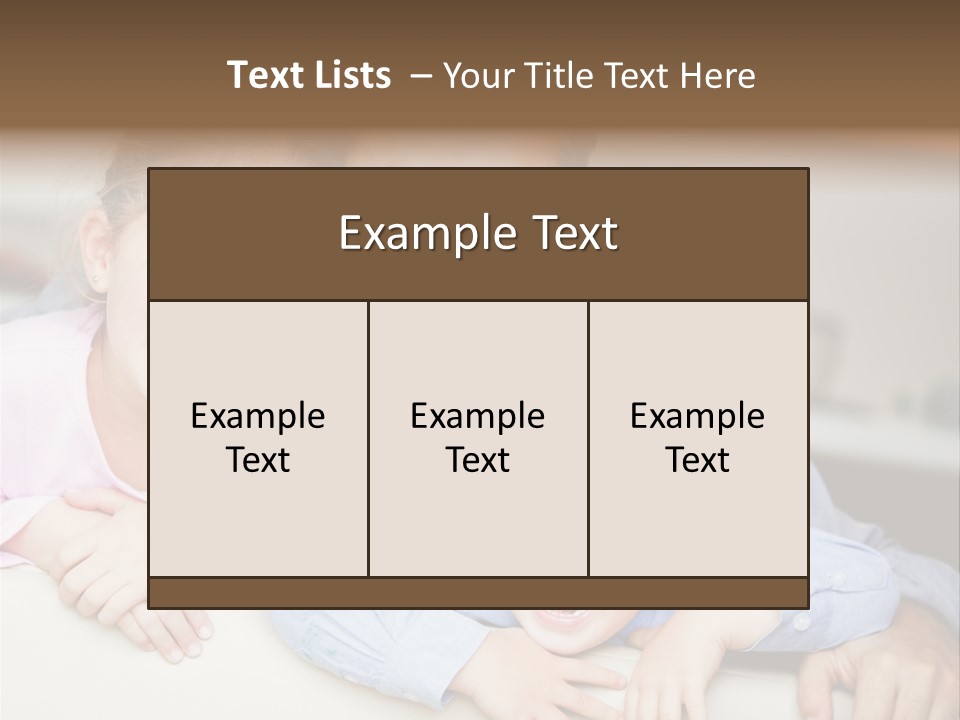 Affectionate Family Smile PowerPoint Template