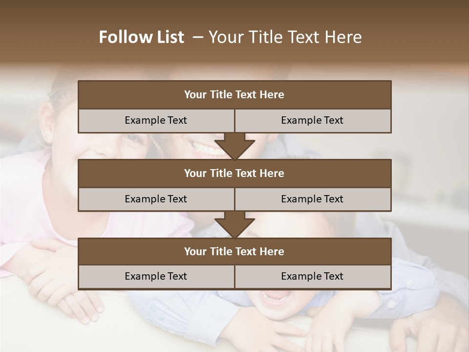 Affectionate Family Smile PowerPoint Template