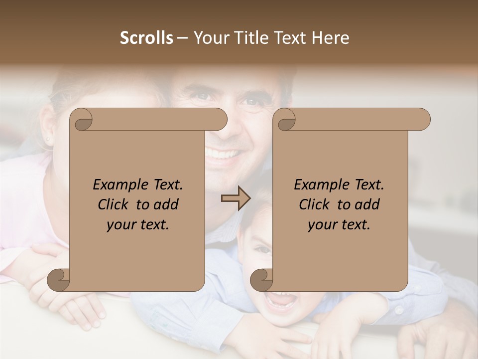 Affectionate Family Smile PowerPoint Template