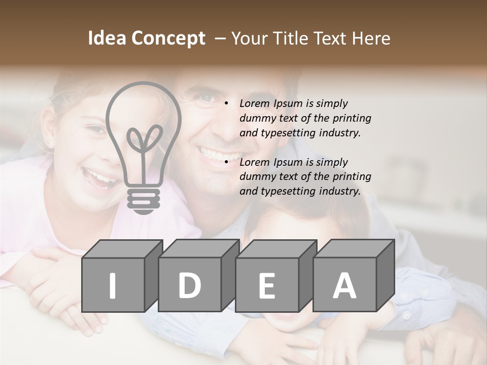 Affectionate Family Smile PowerPoint Template