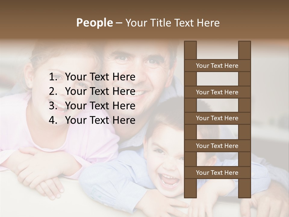 Affectionate Family Smile PowerPoint Template