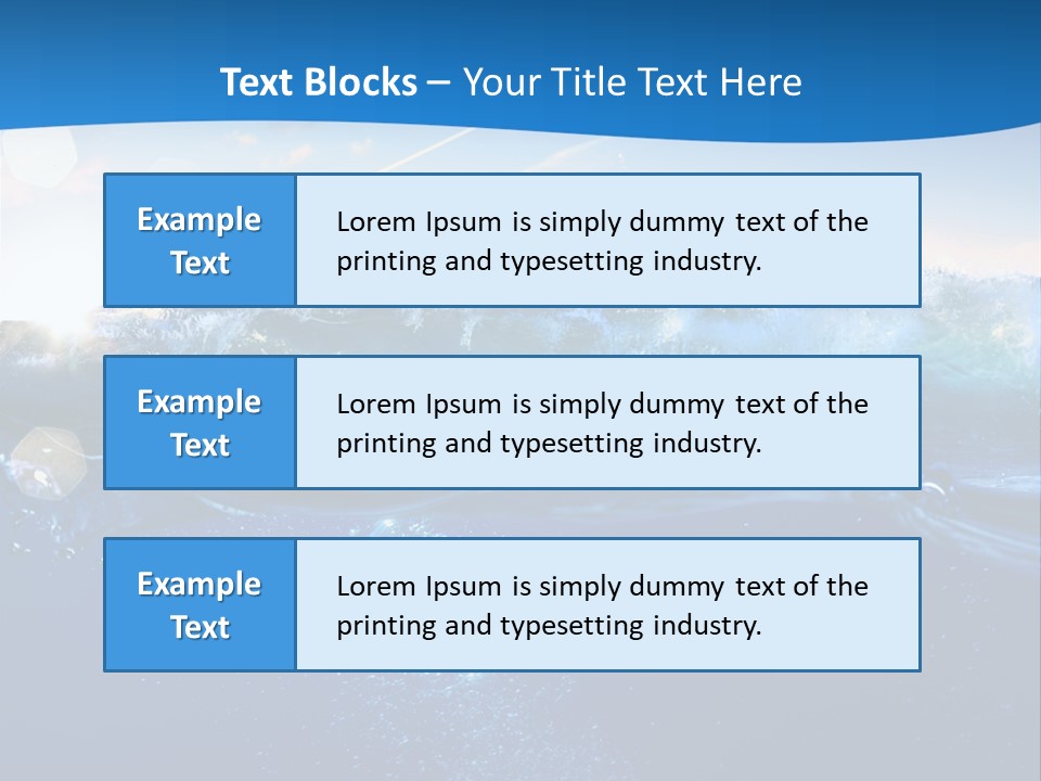 Nobody Tahiti Water PowerPoint Template