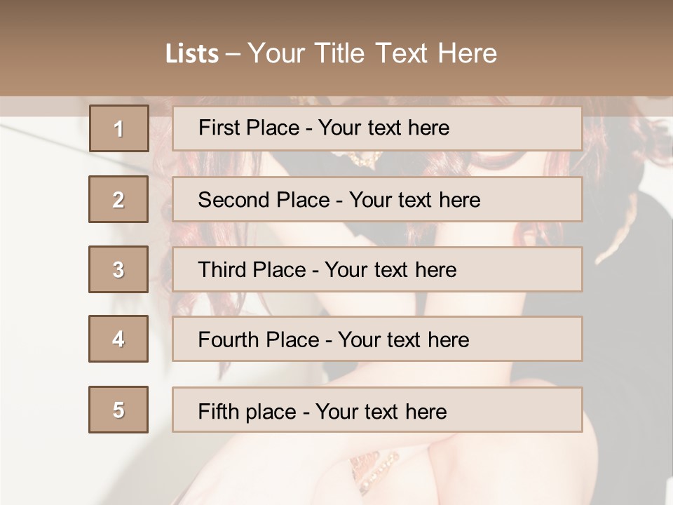 Slim Contrast Beauty PowerPoint Template