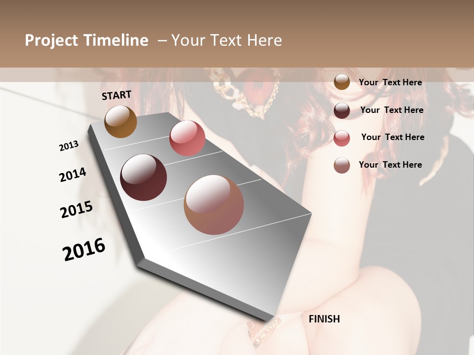 Slim Contrast Beauty PowerPoint Template