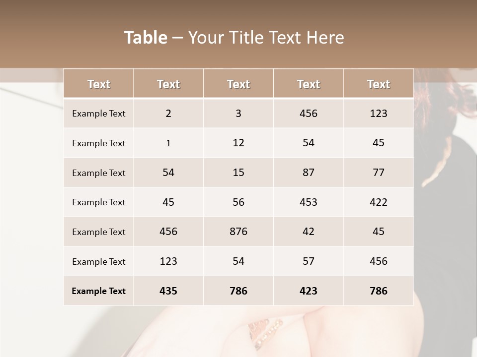 Slim Contrast Beauty PowerPoint Template